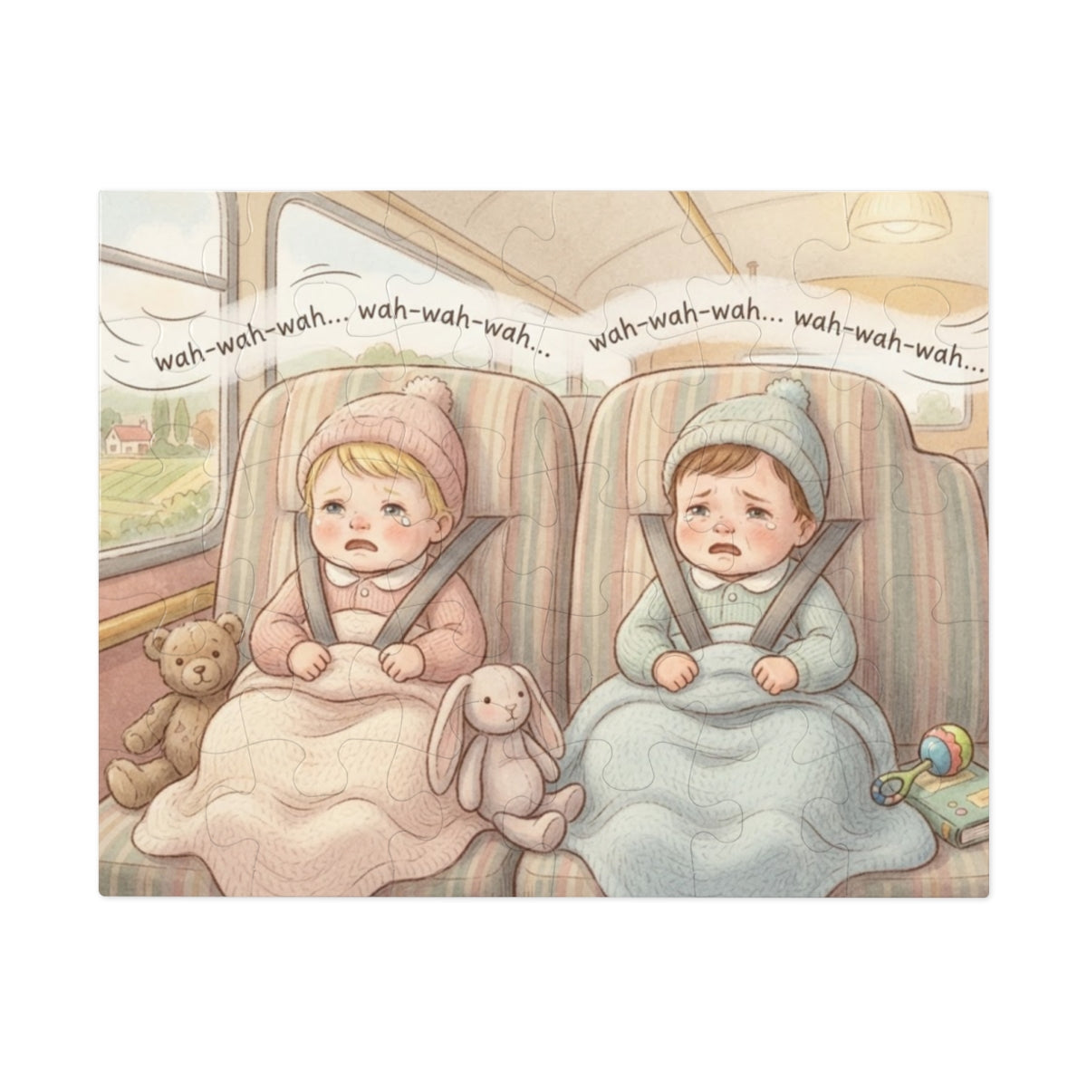 Jigsaw Puzzle with Tin - The Bus Ride (30, 110, 252, 500......