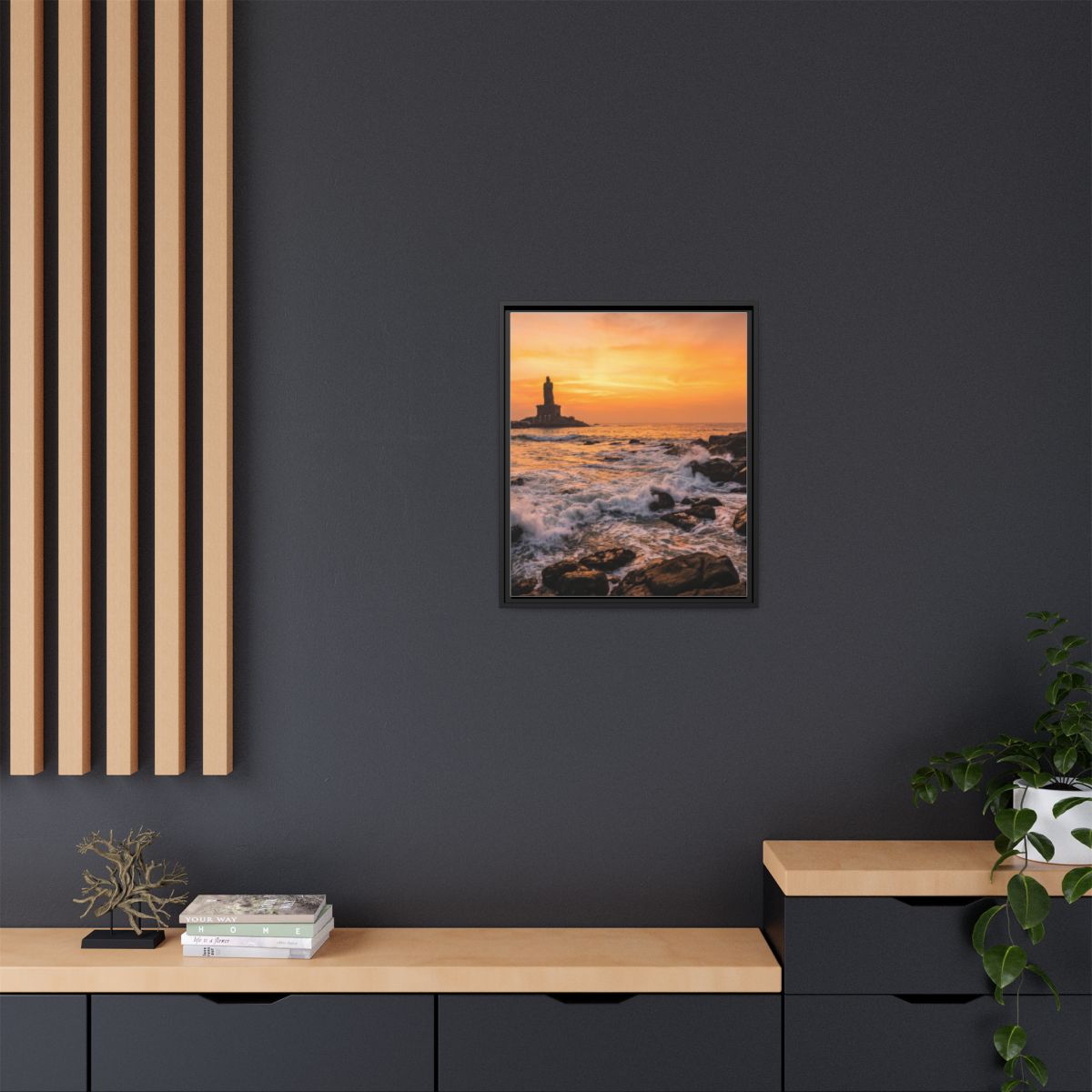 Framed Matte Canvas - Majestic Golden Coast