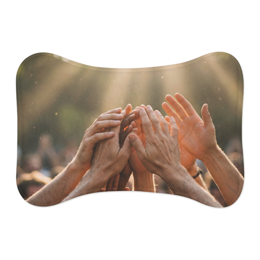 Pet Feeding Mats - Golden Rays of Unity Wall Art | Echovira...