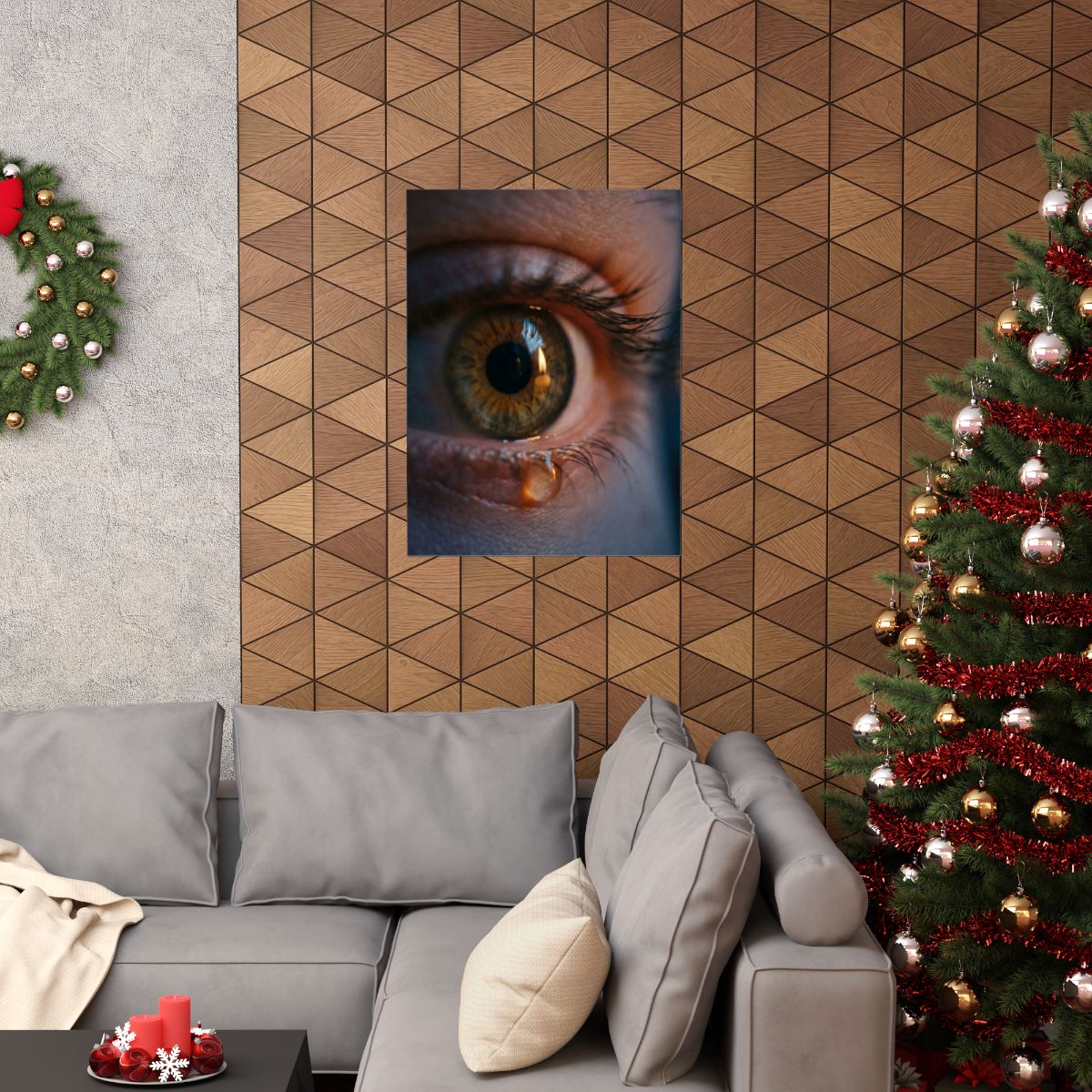 Matte Vertical Posters - Amber Iris Reflection Fine Art... |...
