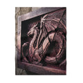 Couverture bébé bas-relief dragon en bois sculpté