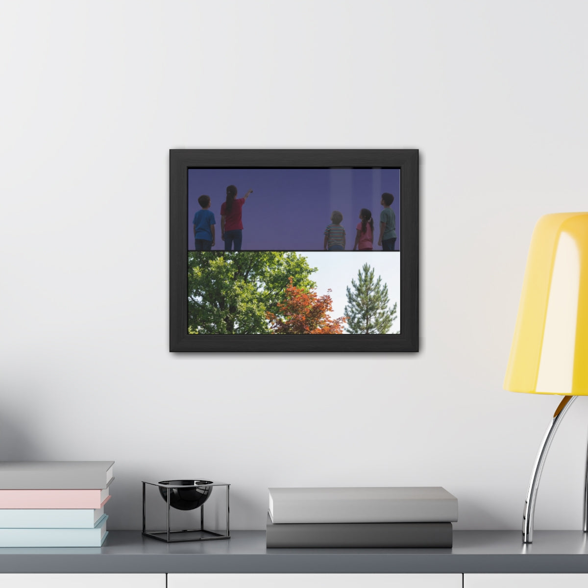 Framed Posters - Stardust & Forest Discovery — Landscape......