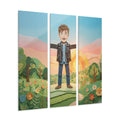 Acrylic Prints Triptych - Paper Meadow — Portrait | Echovira...