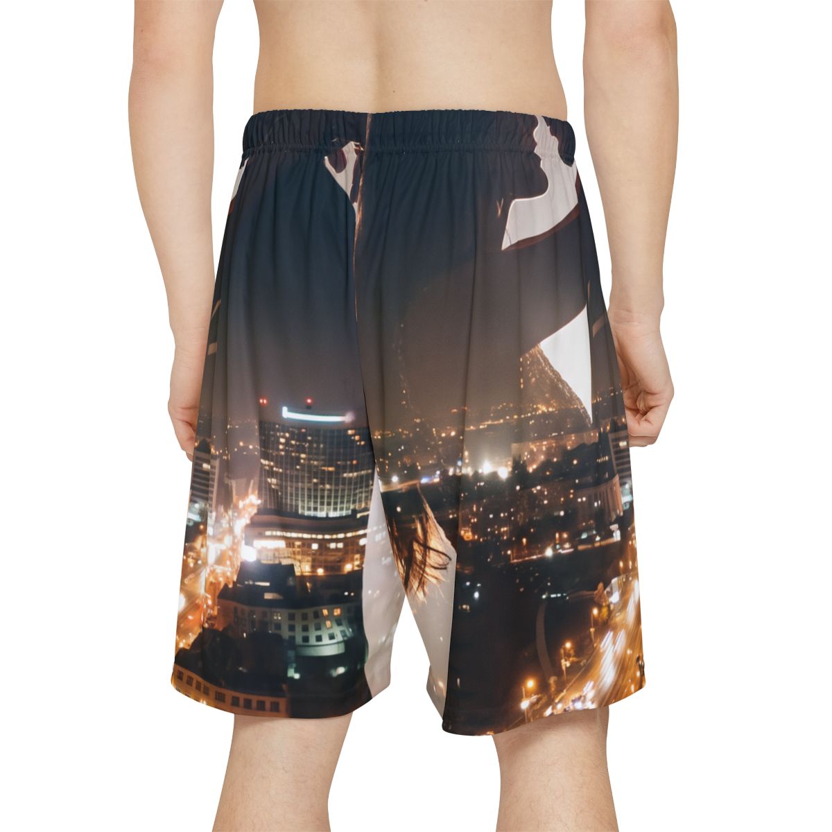 Men's Sports Shorts - Metropolitan Lights | Echovira Gallery