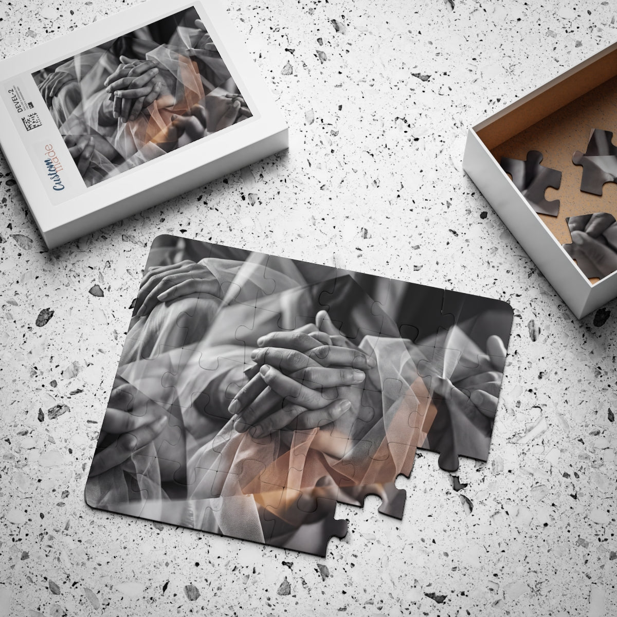 Kids' Puzzle with Prismatic Abstract Art