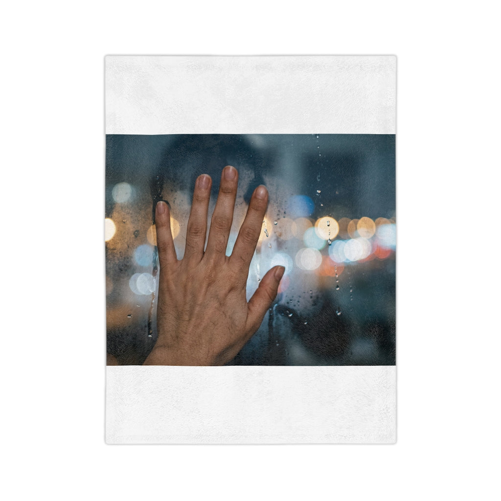 Rainy Window Velveteen Microfiber Blanket