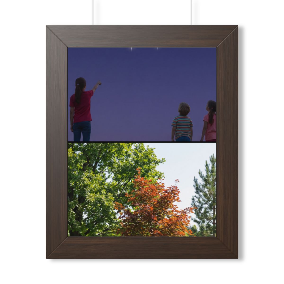 Framed Vertical Poster - Stardust & Forest Discovery —... |...
