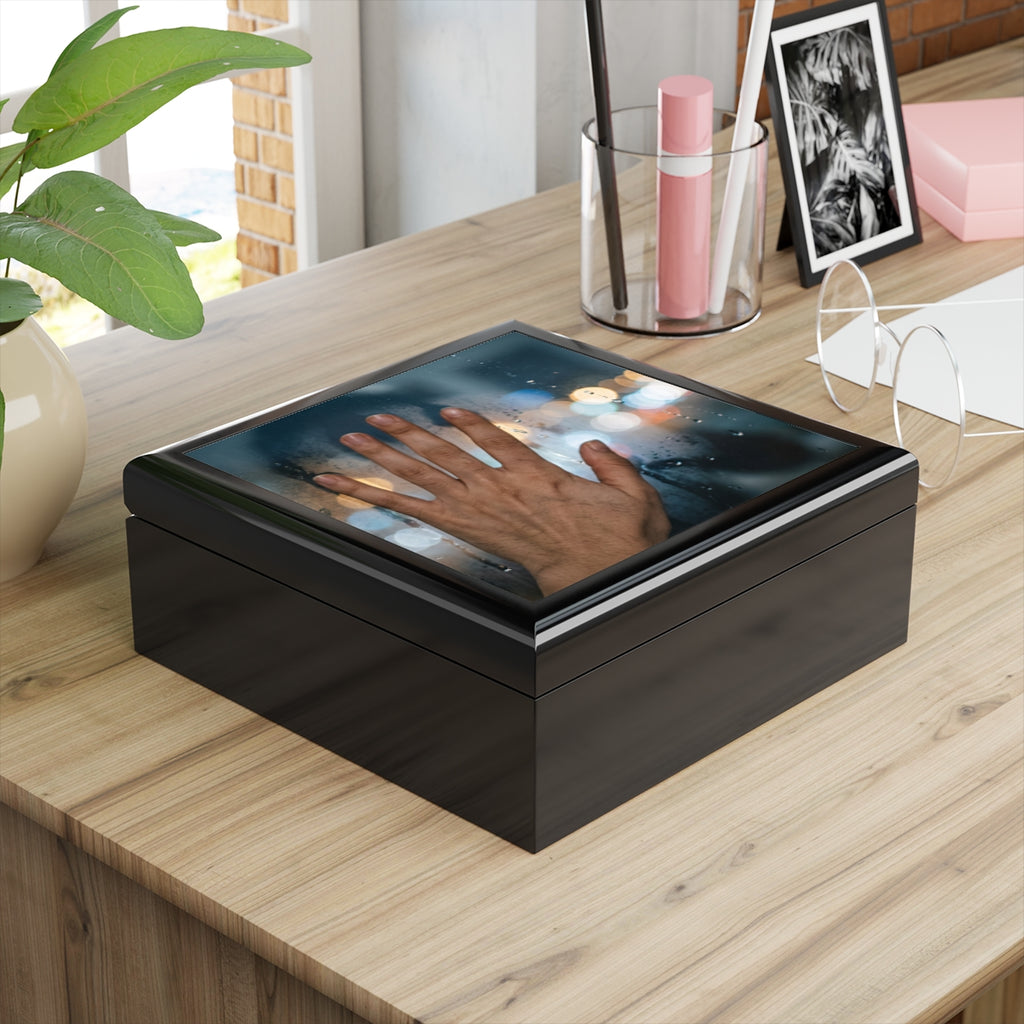 Rainy City Window Art Jewelry Box