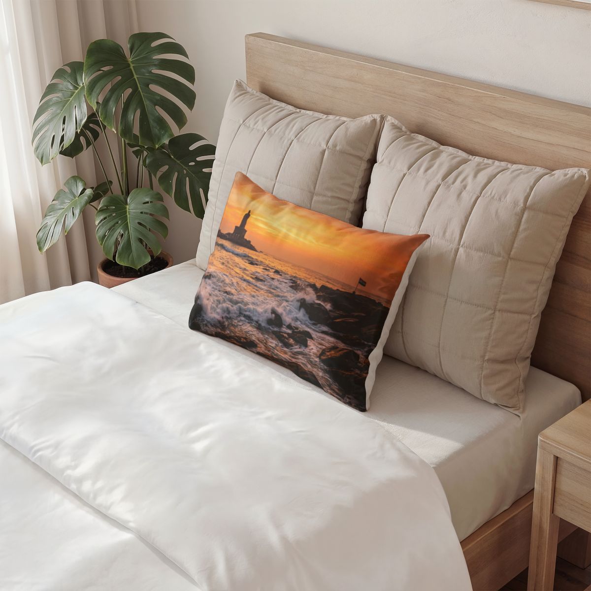 Cotton Pillow Sham - Golden Horizon