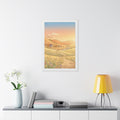 Framed Vertical Poster - Sunset Valley Vista — White (11×14...