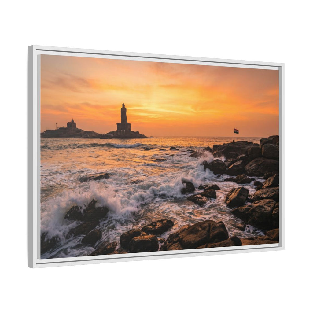 Framed Matte Canvas - Majestic Golden Coast