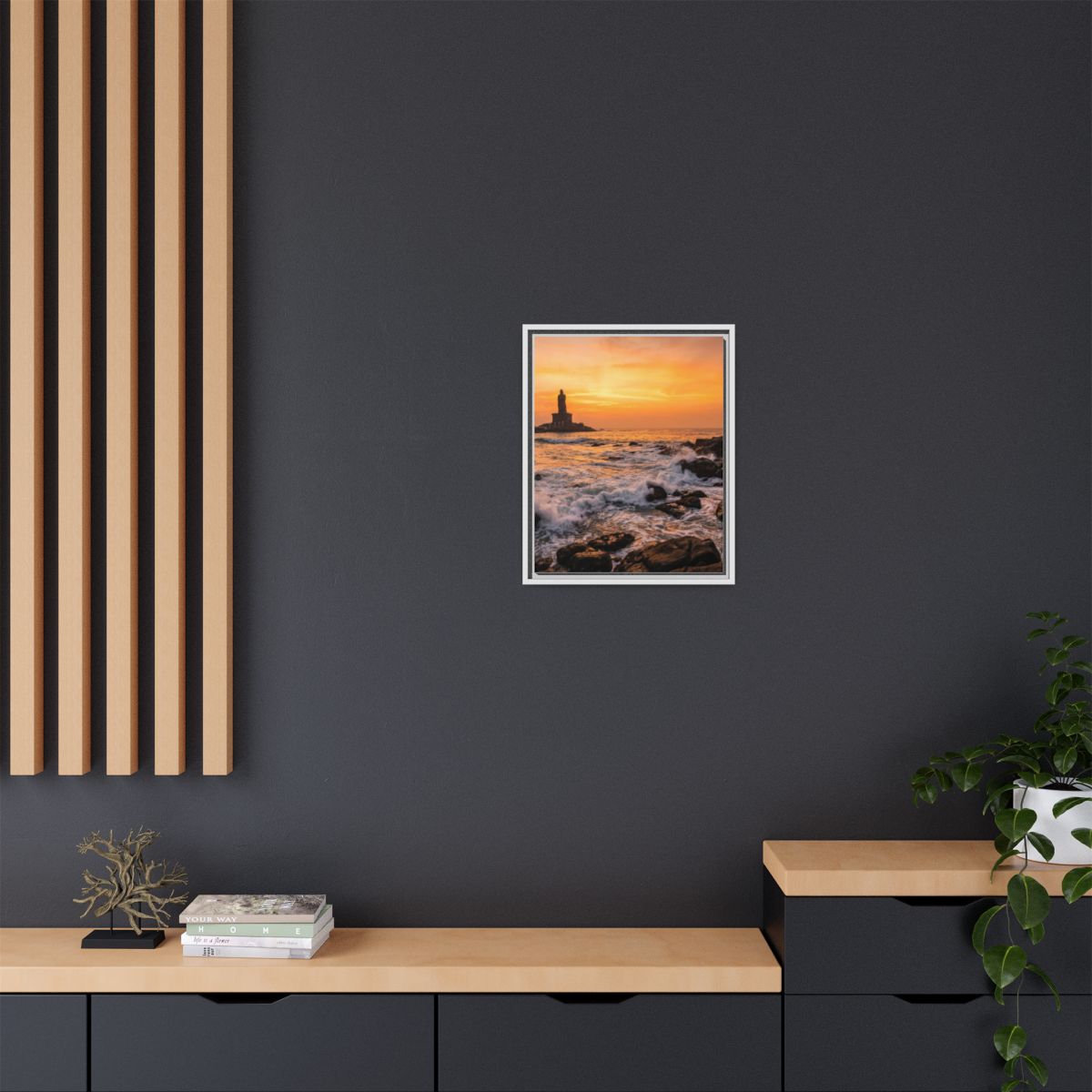 Framed Matte Canvas - Majestic Golden Coast
