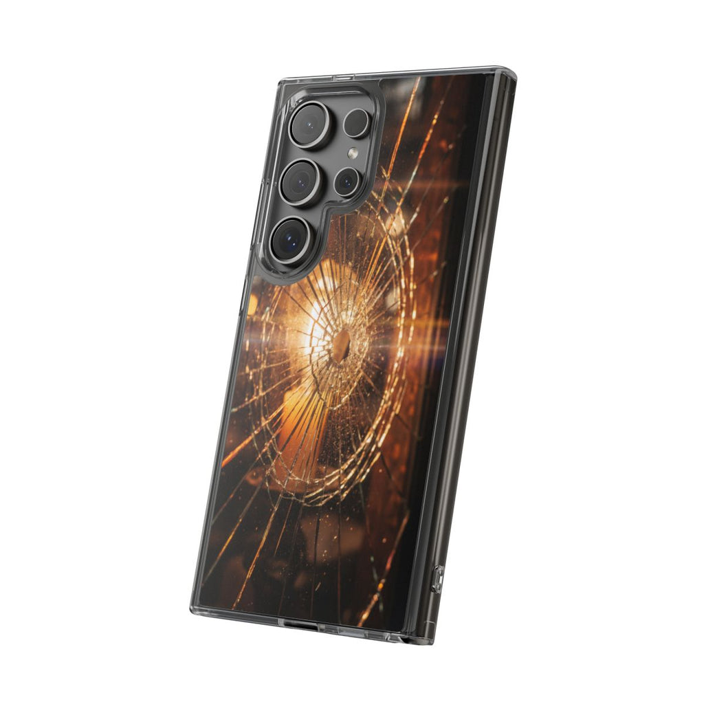 Clear Impact-Resistant Case - Fractured Glow