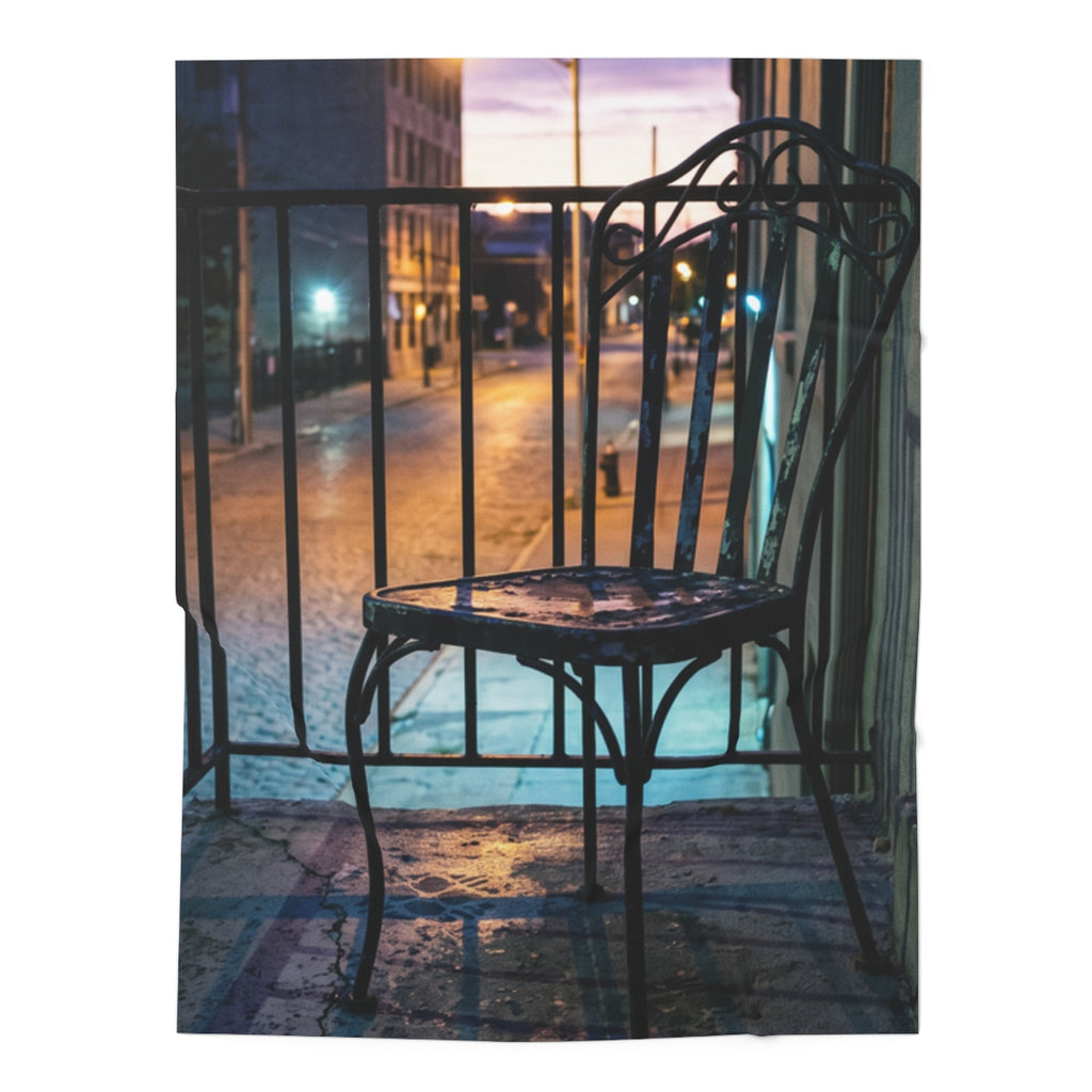 Urban Balcony Dusk Baby Swaddle Blanket