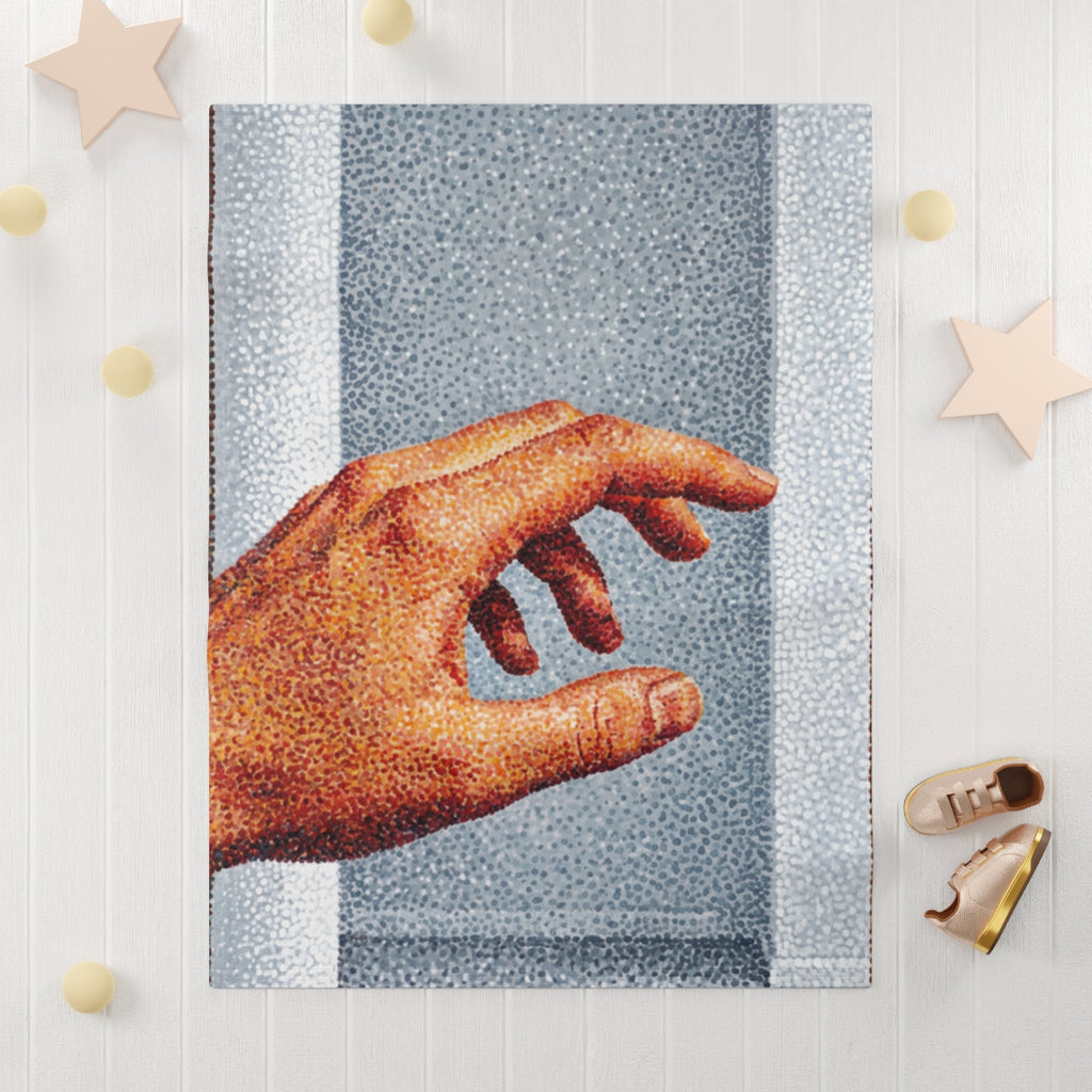 Threshold Reach Pointillist Art Baby Blanket