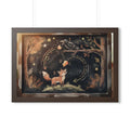 Framed Horizontal Poster - Storybook Slate — Walnut (14×11...