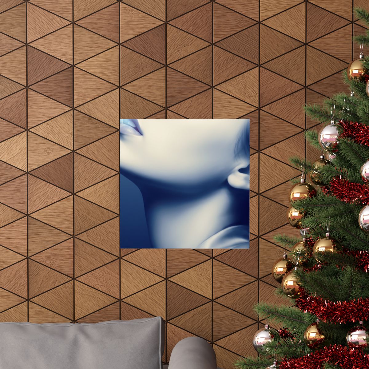 Matte Vertical Poster - Ethereal Blue Somnium Portrait (8×10...