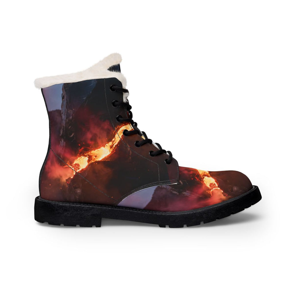 Women's Boots with Volcanic Magma Monolith