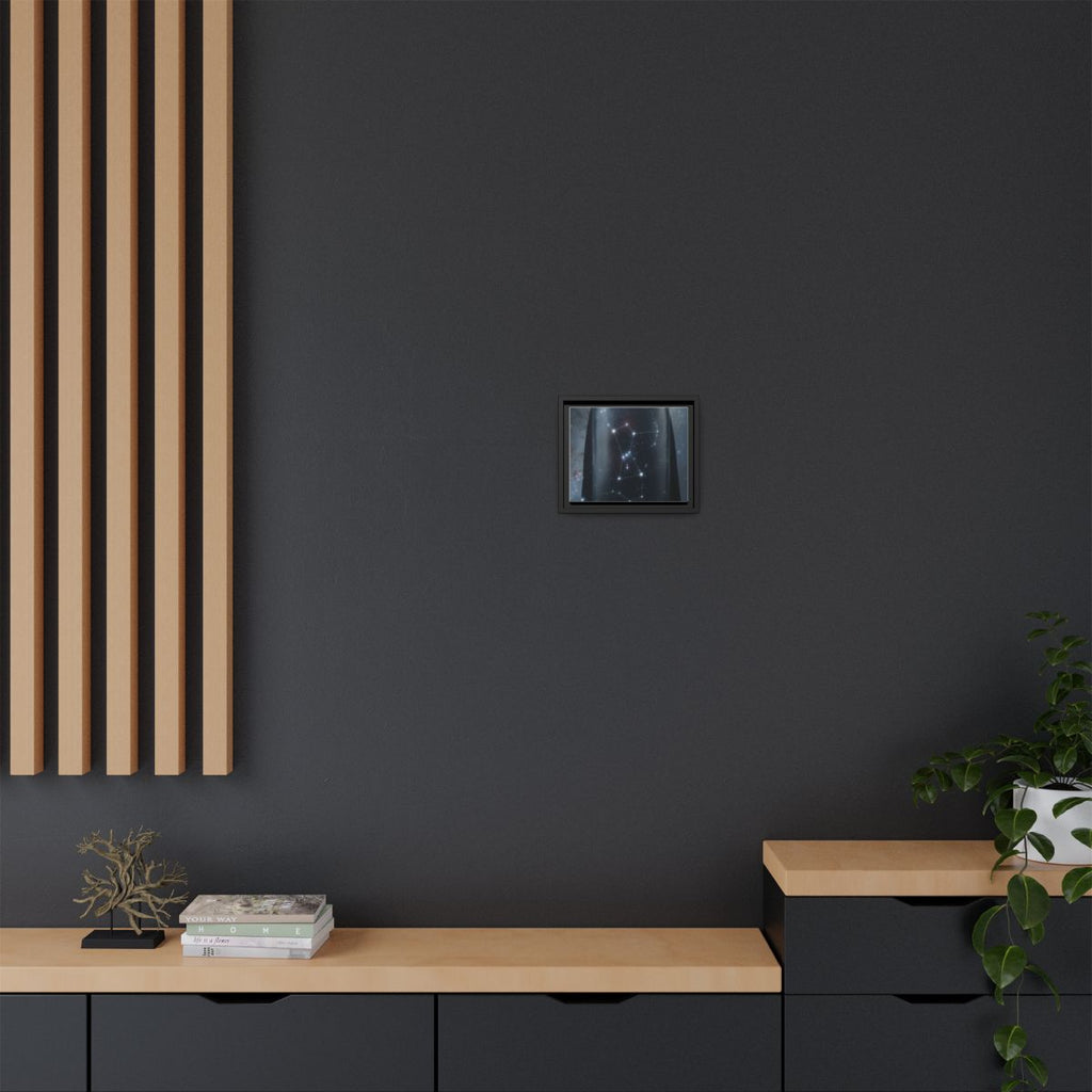 Framed Matte Canvas - Cosmic Sentinel — Black / 1.25" (10×8...