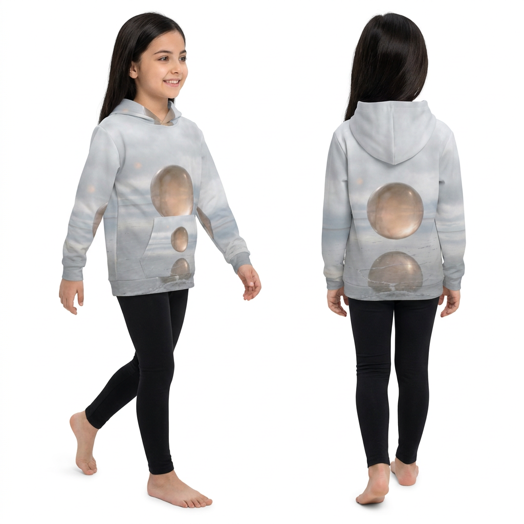 Children's Hoodie with Levitating Sphere Art