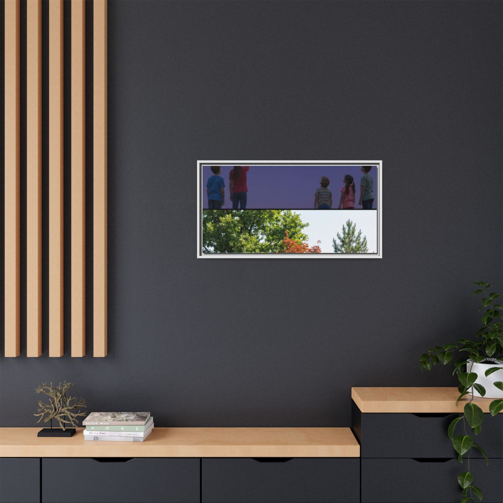 Framed Matte Canvas - Discovery — White / 1.25"