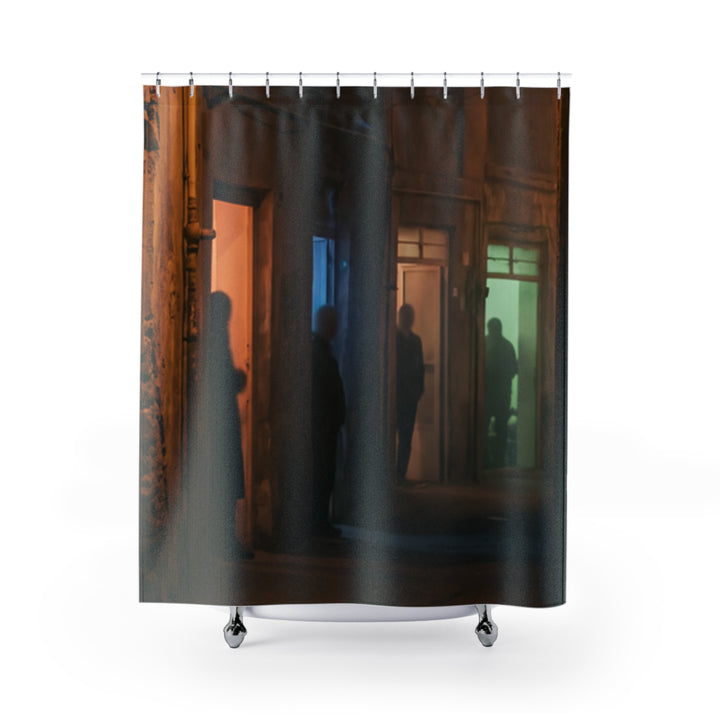 Shower Curtains - Shadowed Alleyway Mystery Art Print
