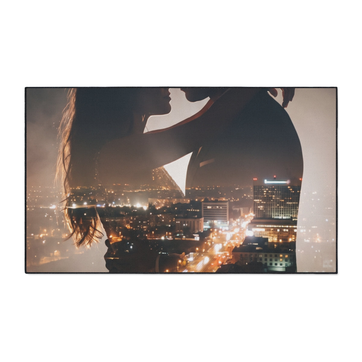 Floor Mat - Midnight City Silhouette | Echovira Gallery