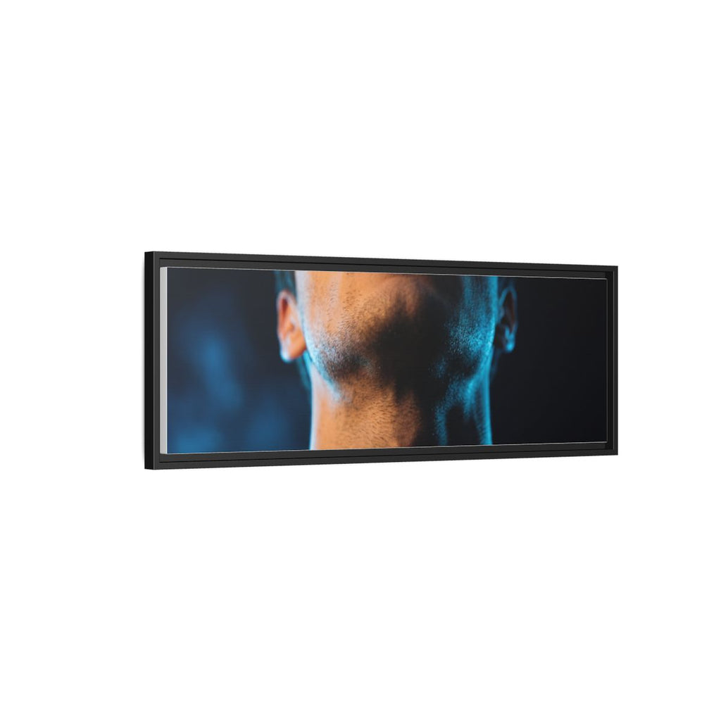 Framed Matte Canvas - Neon Pulse Core — Black / 1.25"