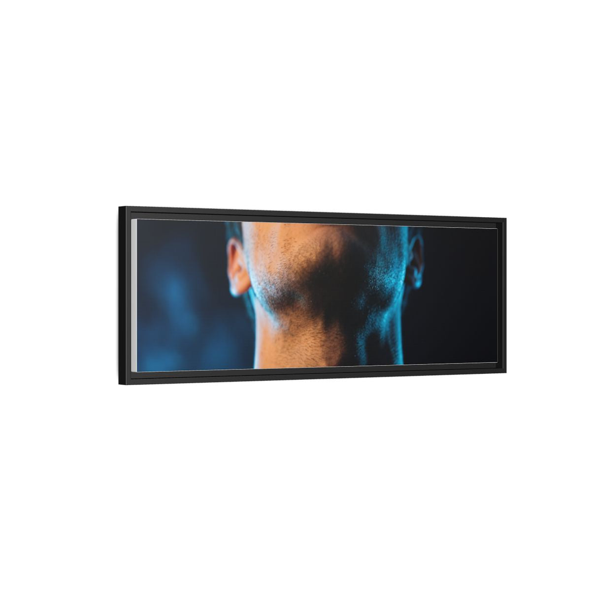 Framed Matte Canvas - Neon Pulse Core — Black / 1.25"