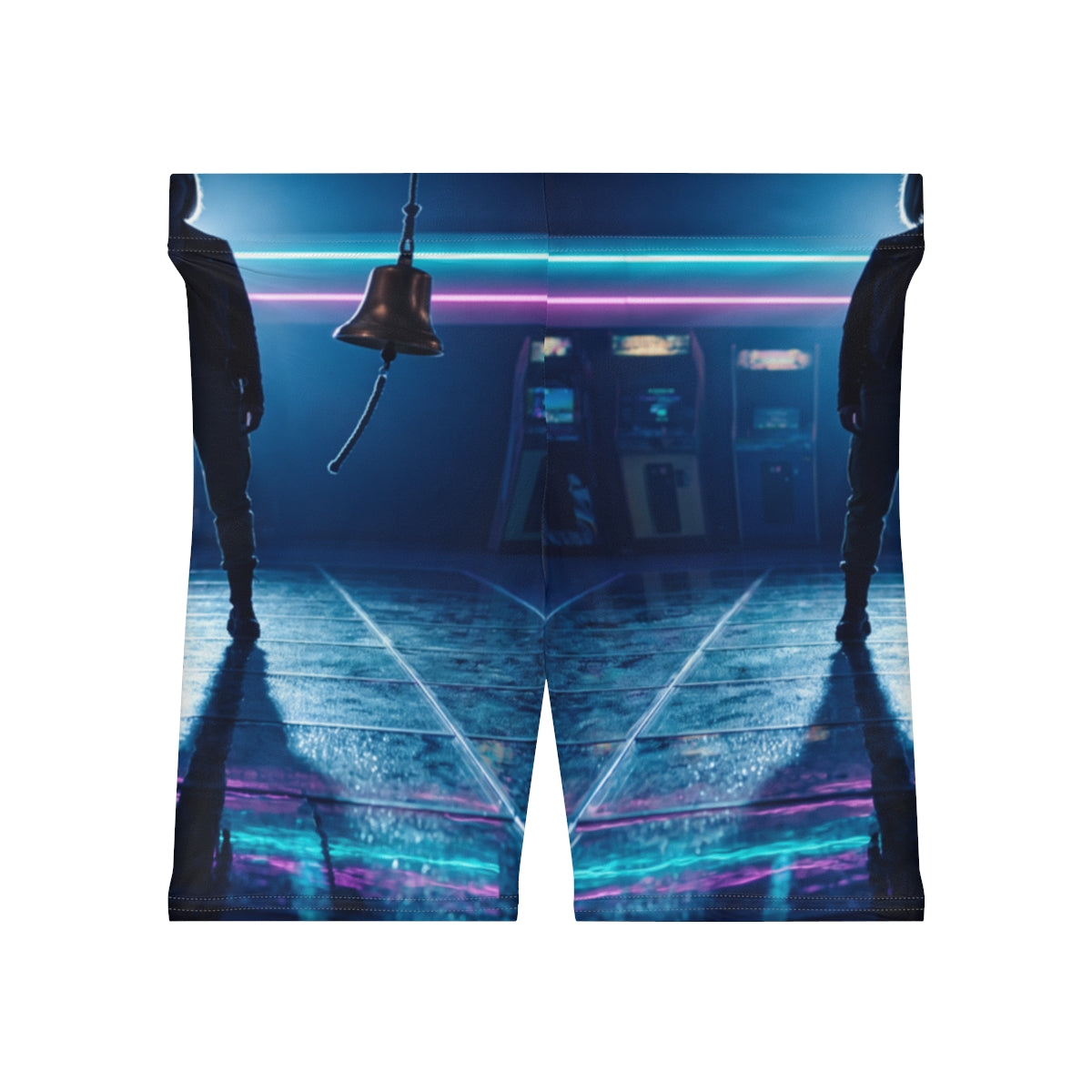 Women's Biker Shorts - Neon Arcade | Echovira Gallery
