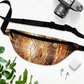 Fanny Pack - Shattered Amber Glass Art | Echovira Gallery