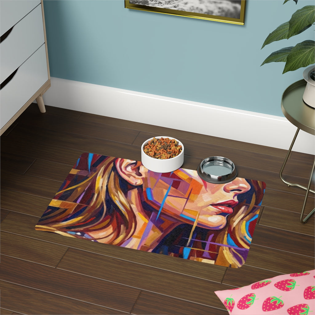 Pet Food Mat (12x18) - Shattered Elegance | Echovira Gallery