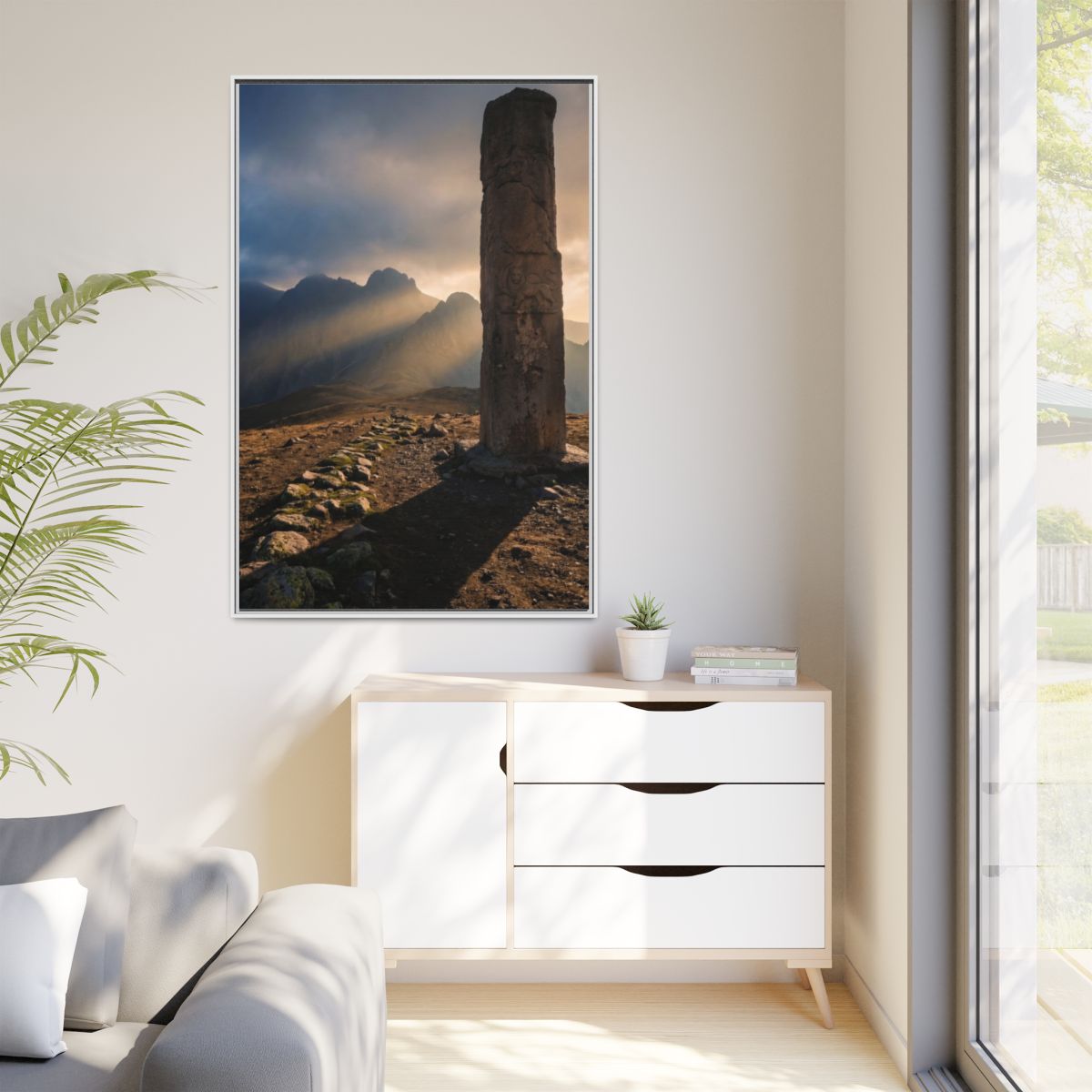 Matte Canvas, Framed - Mystic Monolith Ancient Persian... |...