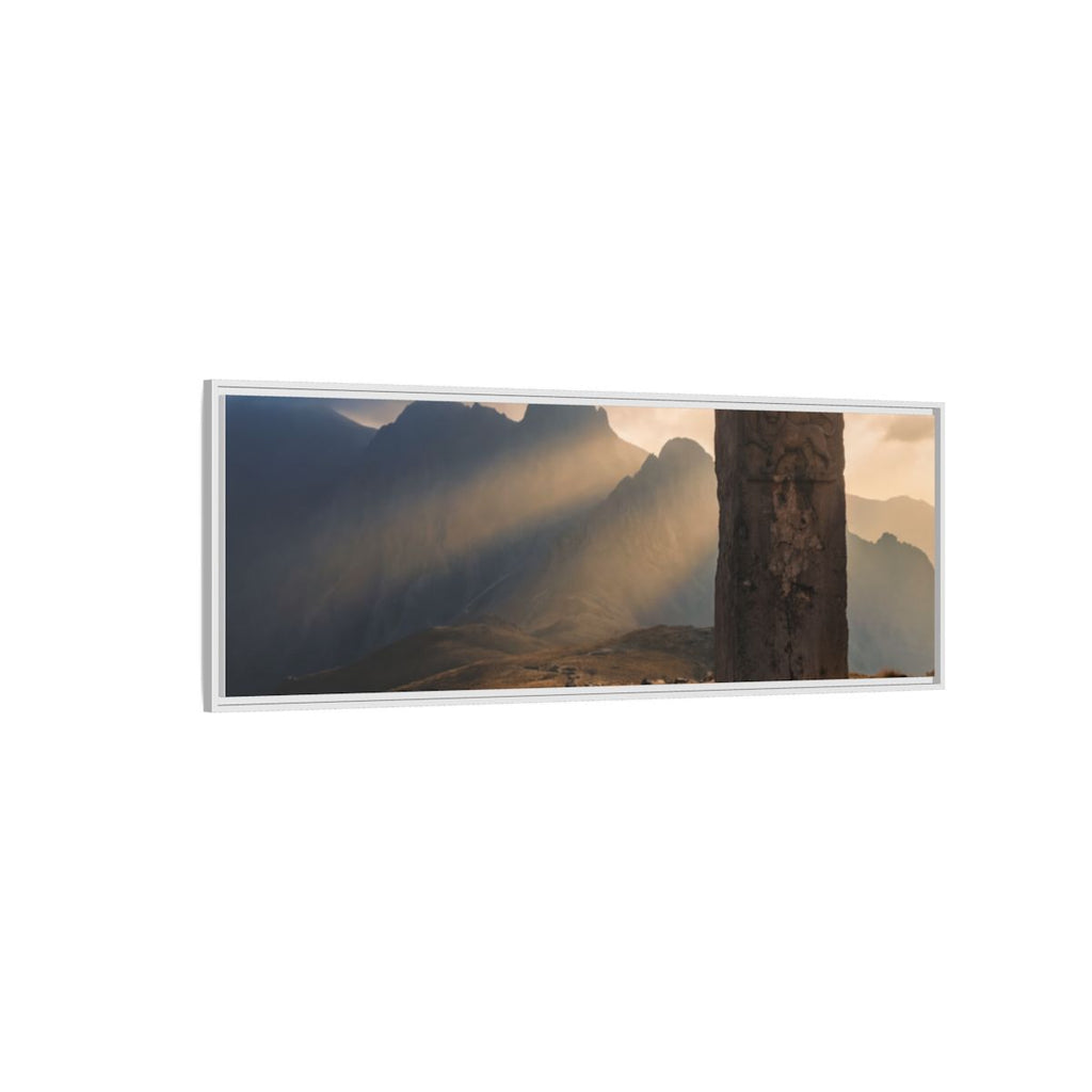 Framed Matte Canvas - Sun Peak