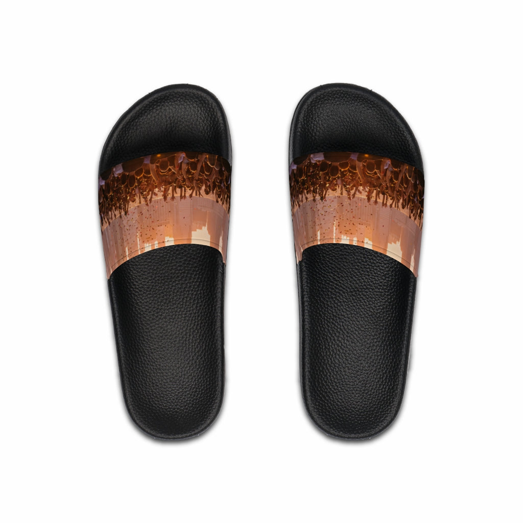 Men's Slide Sandals - City Lights | Echovira Gallery