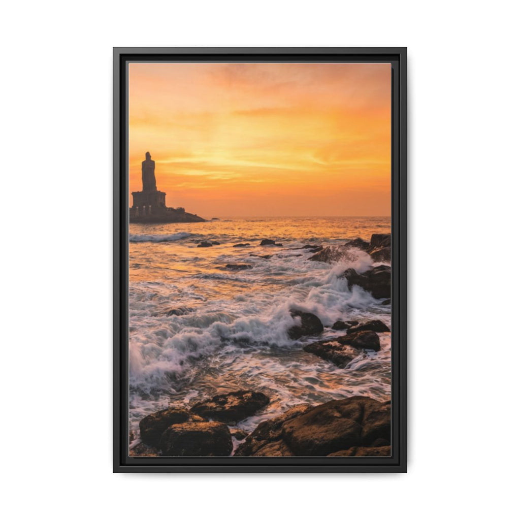 Framed Matte Canvas - Majestic Golden Coast
