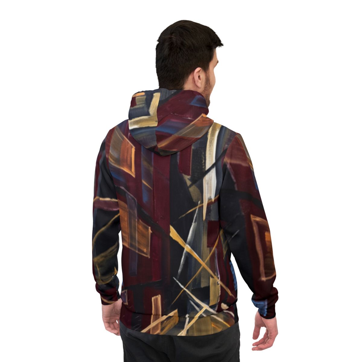 Men's Athletic Hoodie - Urban Speed | Echovira Gallery