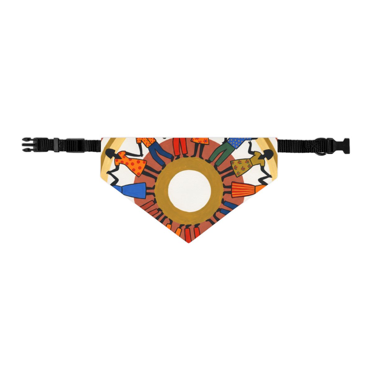 Pet Bandana Collar - Unity Mandala Folk Art | Echovira...