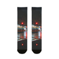 Sublimation Crew Socks - City Lights Walk | Echovira Gallery