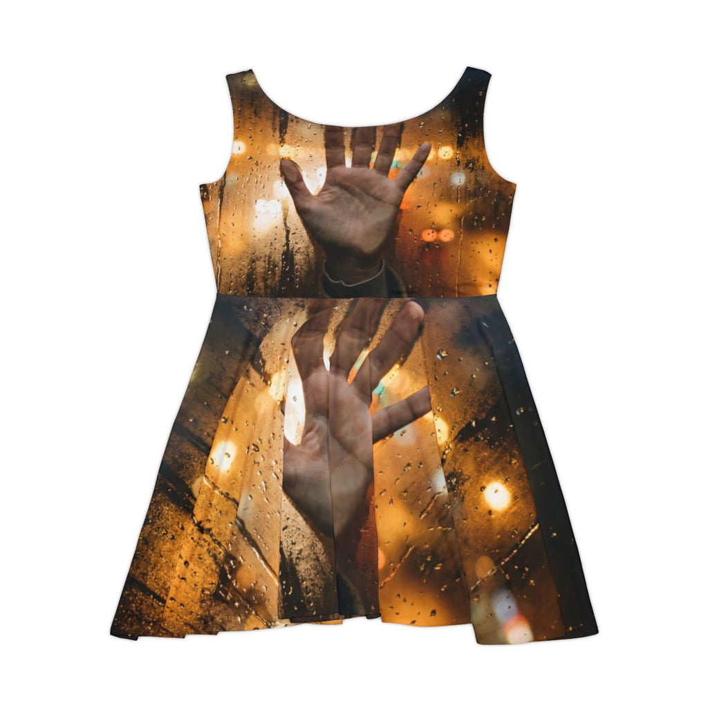 City Lights Rain Window Women's Skater Dress