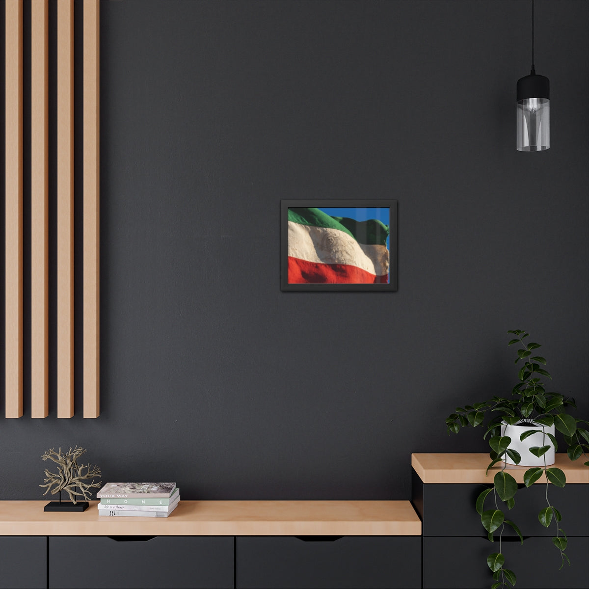 Framed Wall Art - Heritage Flag — Landscape