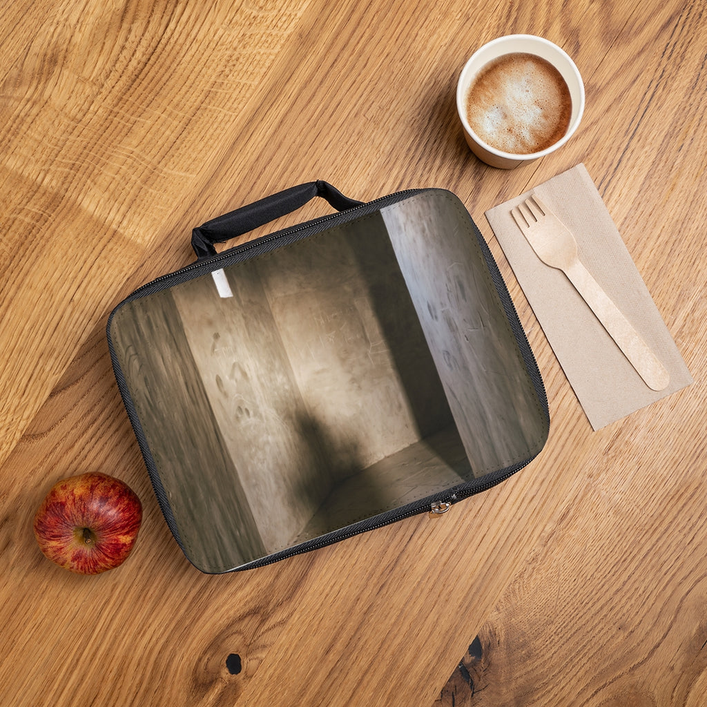 Lunch Bag - Shadows of the Citadel moody architectural print...