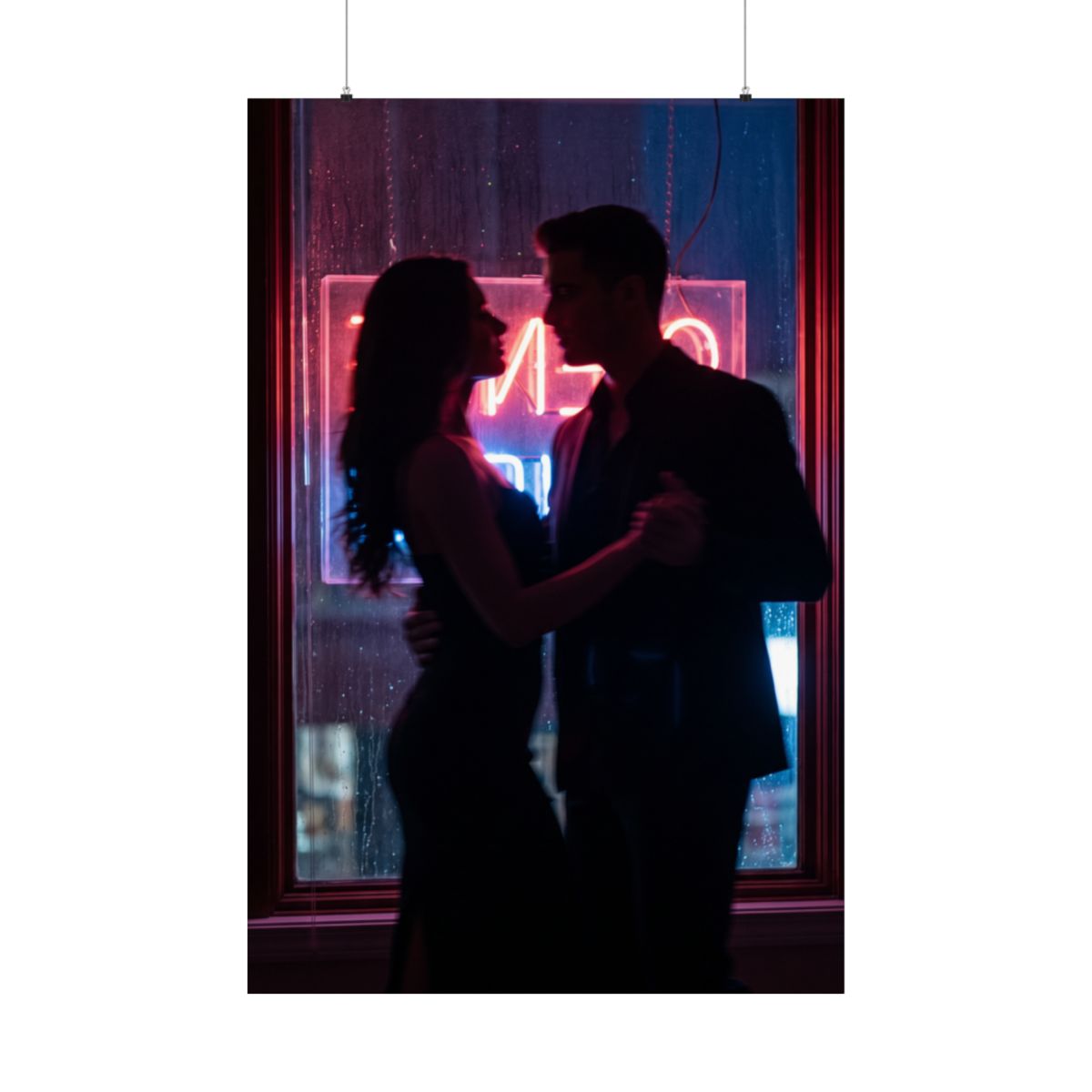 Matte Vertical Poster - Neon Midnight (8×10 & 36×54) |...