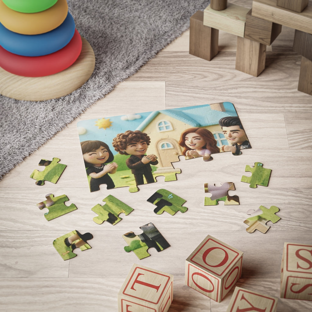 Kids' Puzzle 30-Piece - Felt Friends Cottage | Echovira...