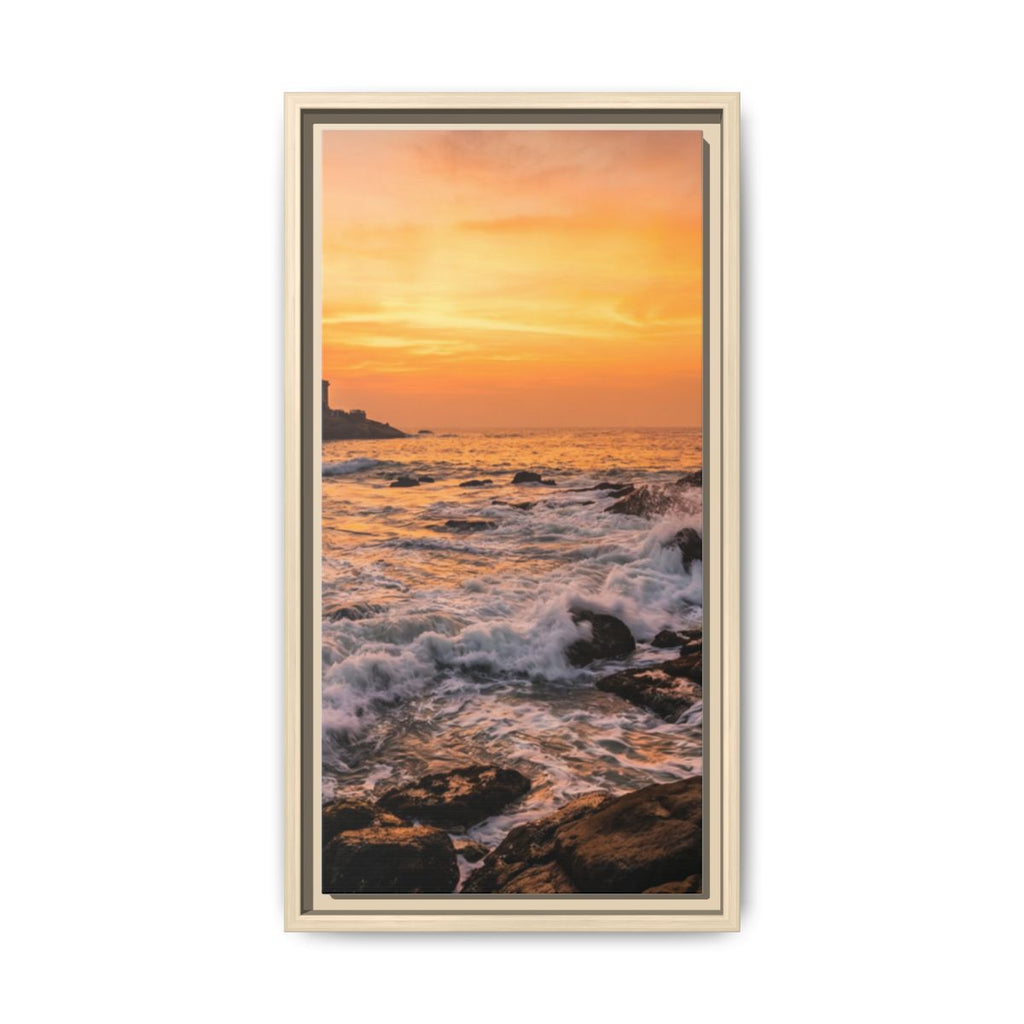 Framed Matte Canvas - Majestic Golden Coast