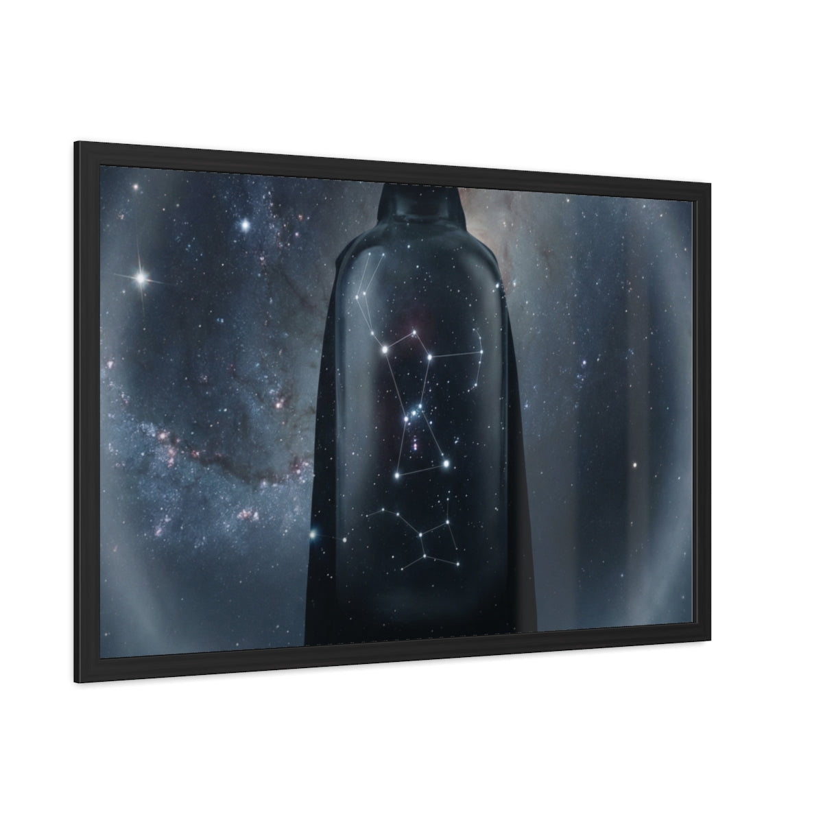 Framed Posters - Cosmic Sentinel Orion Constellation Art —...