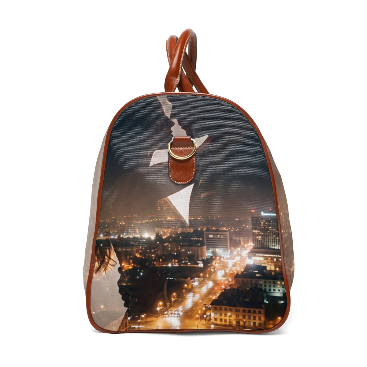 Waterproof Travel Bag - Night City Escape | Echovira Gallery