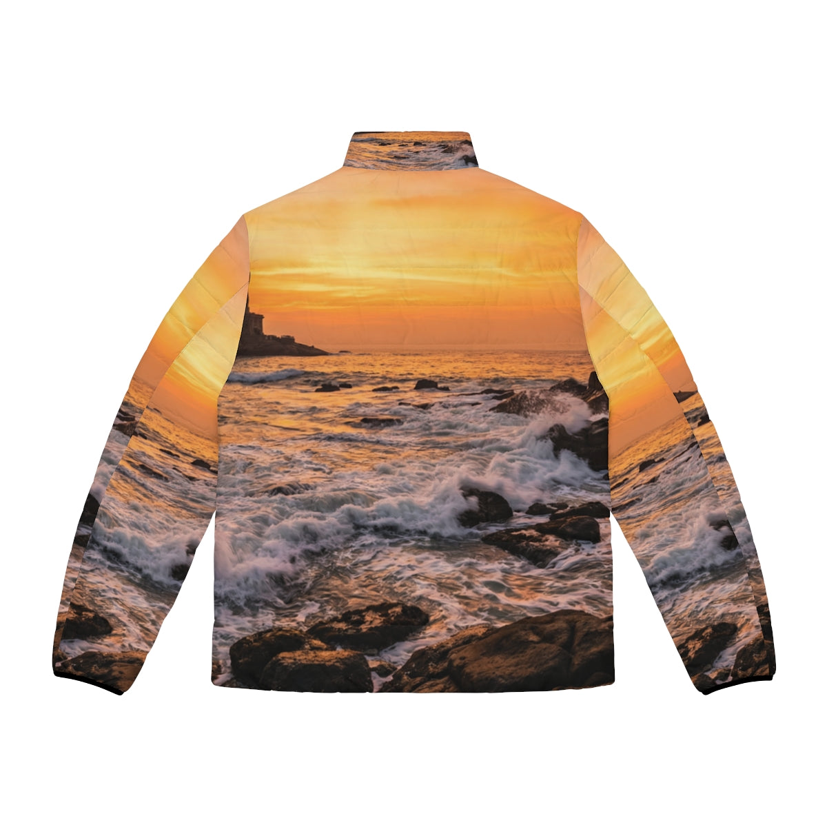 Men's Puffer Jacket - Golden Horizon