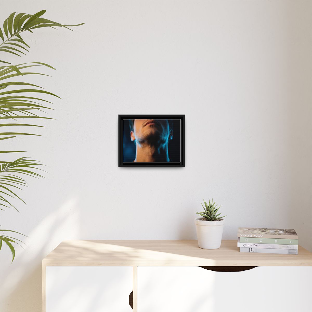 Framed Matte Canvas - Neon Pulse Core — Black / 1.25"