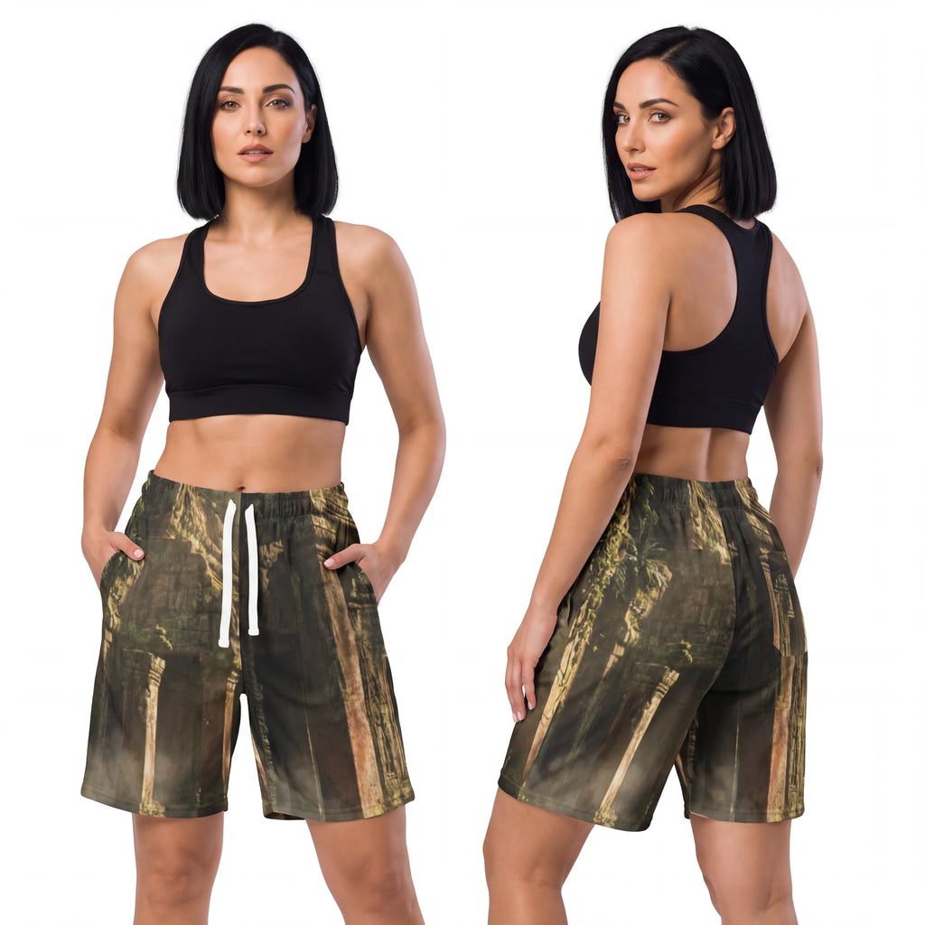 Athletic Long Shorts - Temple Realm | Echovira Gallery